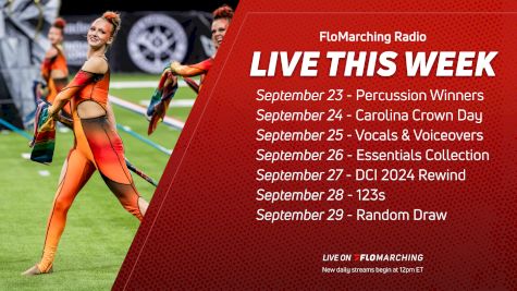 LAST WEEK: What's Playing on FloMarching Radio, Sept 23-29