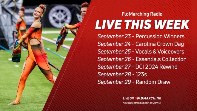 LAST FULL WEEK: What's Playing on FloMarching Radio This Week, Sept 23 - 29