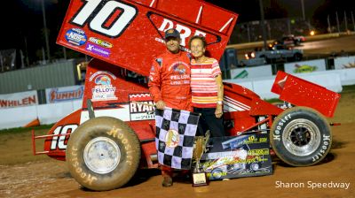 Dave Blaney Retires In Victory Lane After Winning Lou Blaney Memorial