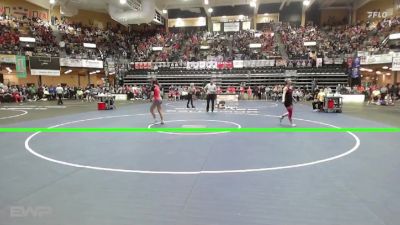 120 lbs Champ. Round 1 - Harley Bien, Eskridge-Mission Valley HS vs Josie Bell, Hoxie HS
