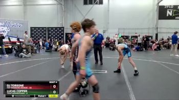 96 lbs Round 2 (4 Team) - DJ Torsone, Mat Warriors Orange vs Lucas Copper, Team Germantown
