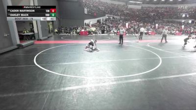 78 lbs Cons. Round 4 - Caden Martinson, Tomah vs Oakley Mack, Lodi Wrestling Club