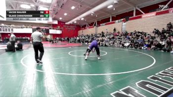 190 lbs Champ. Round 2 - Blake Christensen, Ukiah vs Jacob Walker, Piner