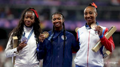 Masai Russell, Full Olympic 100m Hurdles Podium Sign With Grand Slam Track