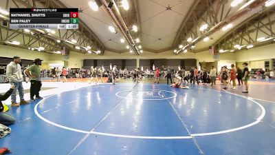 131 lbs Quarterfinal - Nathaniel Shutts, Soudys Boys vs Ben Paley, Orchard South MS