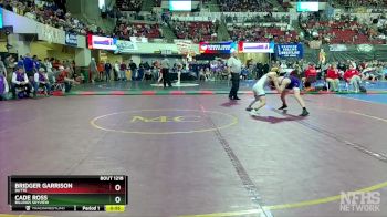 AA - 120 lbs Cons. Round 2 - Bridger Garrison, Butte vs Cade Ross, Billings Skyview