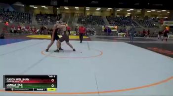 220 lbs Round 2 (4 Team) - Casch Wellman, 5A Redmond 2 vs Longji Rice, 5A Scappoose