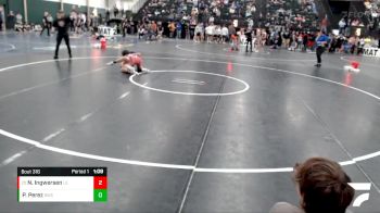 132 lbs Champ. Round 2 - Noah Ingwersen, Lincoln East vs Payton Perez, Rocket Wrestling Club