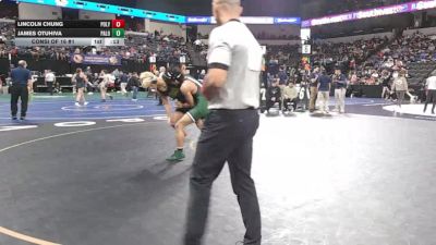 138 lbs Consi Of 16 #1 - Lincoln Chung, Poly/Long Beach (SS) vs James Otuhiva, Palo Alto (CC)