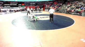 1A 126 lbs Cons. Semi - Dawson Hawthorne, Belleville (Althoff Catholic) vs Ian Akers, Peoria (Notre Dame)