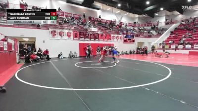 HS 235 lbs Cons. Round 2 - Ally Rickman, STILLWATER vs Gabriella Castro, YUKON