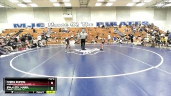 125 lbs Quarters & 1st Wb (16 Team) - Evan Sta. Maria, Chabot College vs Derek Ruffin, Santa Rosa Junior College