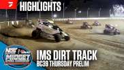 Highlights | 2024 USAC BC39 Thursday Prelim at IMS Dirt Track