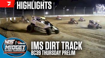 Highlights | 2024 USAC BC39 Thursday Prelim at IMS Dirt Track