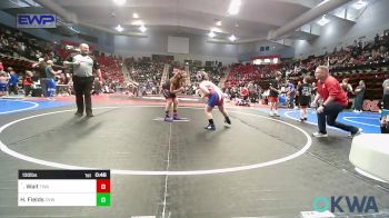 130 lbs Final - `Fiery` Irie Wait, Terminator Wrestling Academy vs Harley Fields, Caney Valley Wrestling