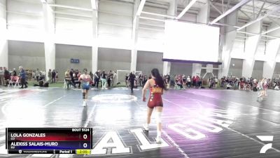 100 lbs Quarterfinal - Lola Gonzales, CO vs Alexiss Salais-Muro, NV