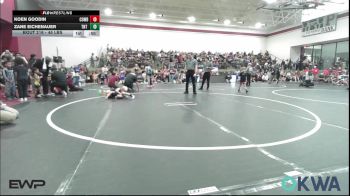 46 lbs Quarterfinal - Koen Goodin, Cowboy Wrestling Club vs Zane Eichenauer, TNT North