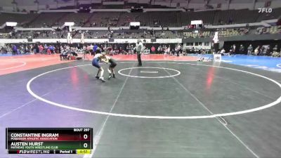 Rookie K-2 64 5th Place Match - Constantine Ingram, Poquoson Athletic Association vs Austen Hurst, Mathews Youth Wrestling Club