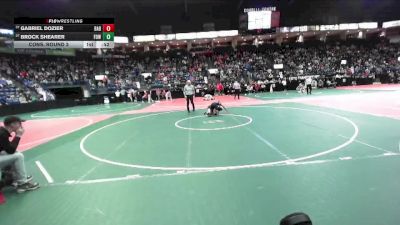 102 lbs Cons. Round 2 - Brock Shearer, FOWCA vs Gabriel Dozier, BAB1