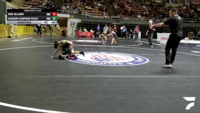 Intermediate Boys - 67 lbs Cons. Round 2 - Zeb Allard, Redwood Wrestling Club vs Jagger Caspian Felix, Delta Wrestling Club