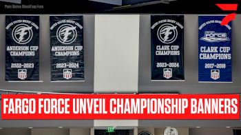 Fargo Force Unveil 2023-24 USHL Clark Cup And Anderson Cup Banners At Home Opener