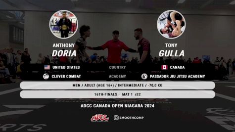 Anthony Doria vs Tony Gulla 2024 ADCC Niagara Open