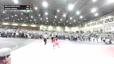 58 lbs 3rd Place - Declan Broncheau, Lewiston WC vs Jaquan Thomas, Corning Sharks