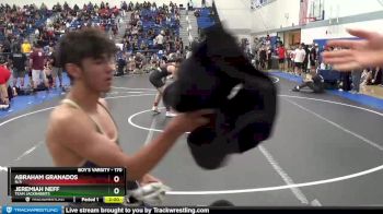 170 lbs Quarterfinal - Abraham Granados, N/A vs Jeremiah Neff, Team Jackrabbits