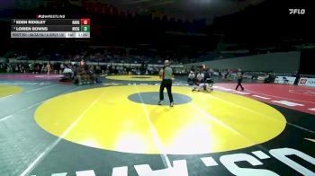 4A/3A/2A/1A Girls 100 1st Place Match - Lorien Bowns, Nyssa Girls vs Eden Ridgley, Harrisburg Girls