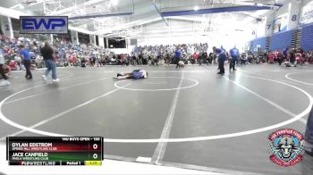 150 lbs Round 1 - Dylan Edstrom, Spring Hill Wrestling Club vs Jace Canfield, Paola Wrestling Club