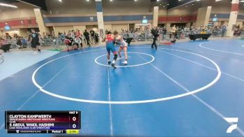 145 lbs Cons. Round 4 - Clayton Kampwerth, Gracie Barra Westchase Wrestling Club vs S Abdul Wakil Hashimi, Lake Highlands Club Wrestling