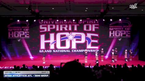 Star Athletics ATL - Mini Snap [2026 L1 Mini Day 1] 2026 Spirit of Hope Grand Nationals