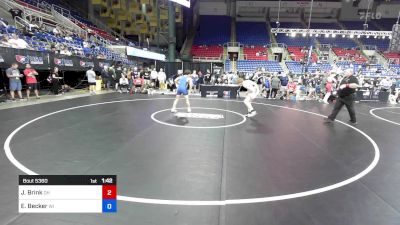 138 lbs Rnd Of 128 - Joel Brink, OH vs Emmitt Becker, WI