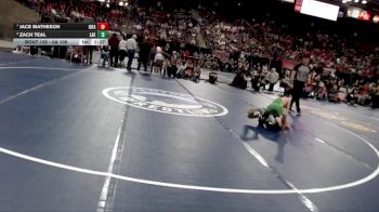5A 106 lbs Quarterfinal - Jace Matheson, Idaho Falls vs Zach Teal, Lakeland
