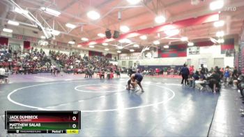 157 lbs Champ. Round 2 - Matthew Salas, Del Norte vs Jack Dumbeck, Coastal Academy