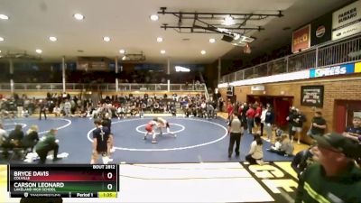 120 lbs Cons. Round 6 - Carson Leonard, Lakeland High School vs Bryce Davis, Colville