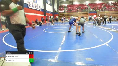 157 lbs Final - Tharyn Hausler, Bixby HS Boys vs Trenton Bell, Fort Gibson