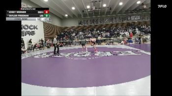 105 lbs Cons. Semi - Taylor Freeman, Lander Valley vs Josey Werner, Chadron Girls