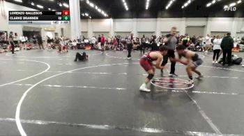 144 lbs Round 2 (4 Team) - Lorenzo Gallegos, Top Rank Hawks Wrestling vs Clarke Brannen, Refinery Wrestling