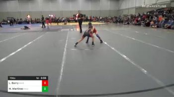 70 lbs Consolation - Logan Barry, Mayo Quanchi Judo And Wrestling Club vs Matthew Martinez, Maize Wrestling Club