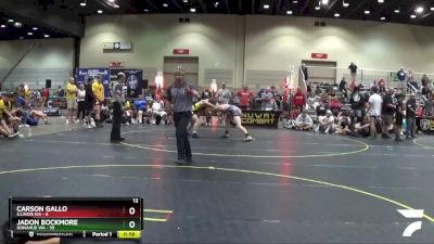 46 lbs Quarterfinals (8 Team) - Jadon Bockmore, Donahue WA vs Carson Gallo, Illinois KIA