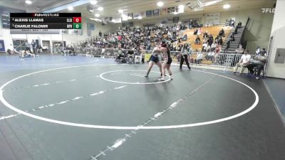 190 lbs 3rd Place Match - Charlie Falomir, Newport Harbor vs Alexis Llamas, Elsinore