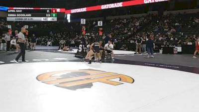 125 lbs Consi Of 8 #1 - April Gao, St. Francis (CC) vs Emma Goodland, Eleanor Roosevelt (SS)