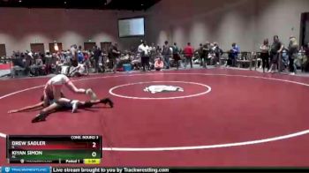 106 lbs Cons. Round 3 - Drew Sadler, IL vs Kiyan Simon, AL