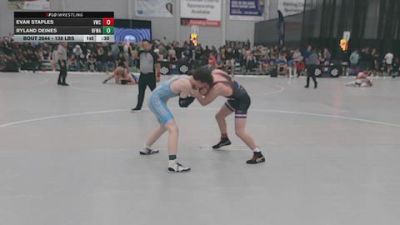 138 lbs Cons. Sub-rd Of 32 - Evan Staples, Viking Wrestling Club vs Ryland Deines, Black Fox Wrestling Academy