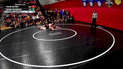215 lbs Champ. Round 2 - Caleb Snyder, Meyersdale Area Hs vs Brody Nickerson, Corry Area Hs