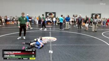 50 lbs Round 1 - Preston Ridgeway, Cane Bay Cobras vs Chase Hood, Summerville Takedown Club