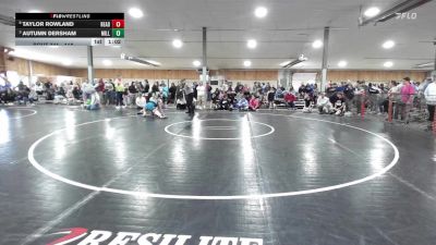 118 lbs Quarterfinal - Taylor Rowland, Reading vs Autumn Dersham, Millmont