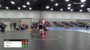 58 lbs Prelims - Jett Johnson, Roundtree vs Taren Olguin, New Mexico