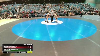 150 lbs Cons. Round 4 - Patrick Webster, South Tahoe vs Angel Melgoza, Central Valley (Ceres)